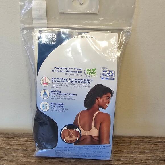 Playtex Women's 18 Hour® Bounce Control Convertible Wireless Bra 4699 NWT - Picture 2 of 2